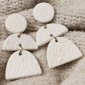 Boucles d'Oreilles Pâte Fimo inspiration Hygge