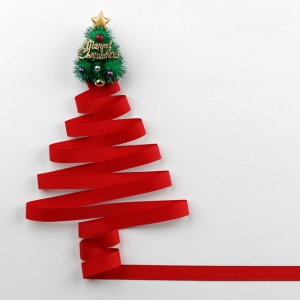 sapin de noel ruban