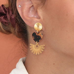 boucles d'oreilles l&eacute;opard