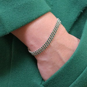 bracelet cha&icirc;nes strass