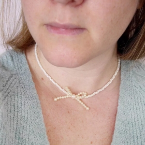 collier noeud en perles