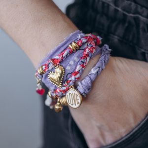 bracelet Bandana avec breloques