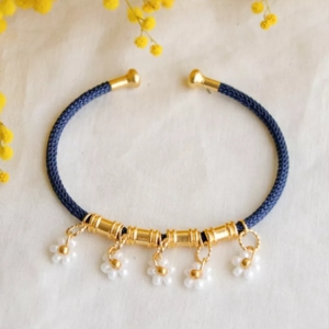 Bracelet jonc marguerite