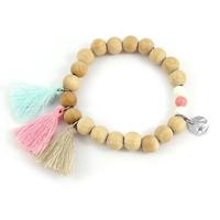 bracelet perles bois