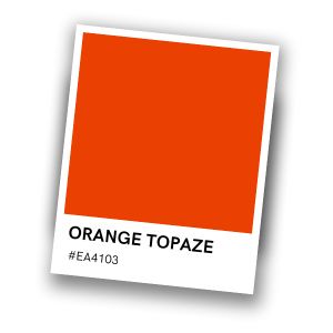 couleur orange topaze