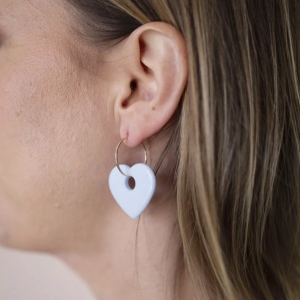 boucles d'oreilles coeur