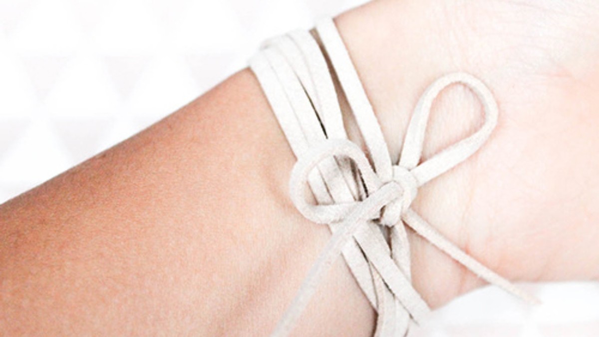 Bracelet suedine et intercalaire : Etape 4