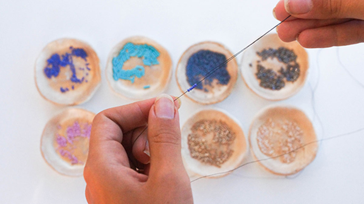 Bracelets tissage Miyuki Delicas et Bugles : Etape 3 Bracelets tissage Miyuki Delicas et Bugles : Etape 3