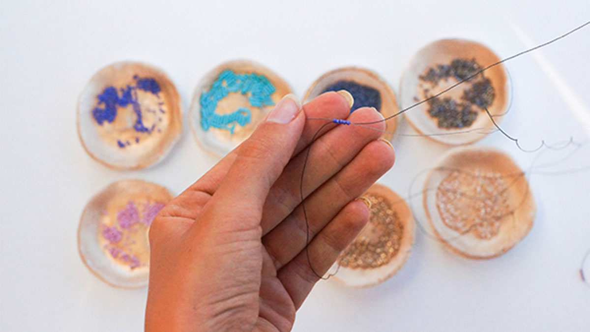 Bracelets tissage Miyuki Delicas et Bugles : Etape 4 Bracelets tissage Miyuki Delicas et Bugles : Etape 4