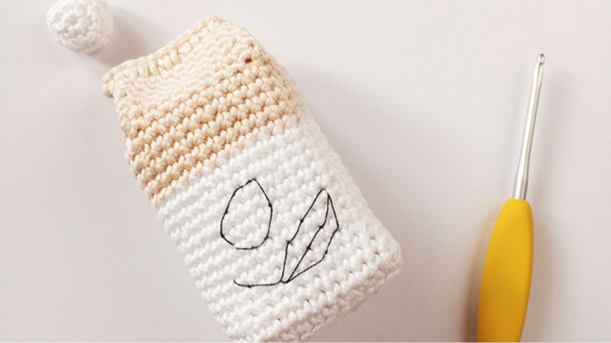 DIY Brique de lait d'amande et cookies au crochet : Etape 8