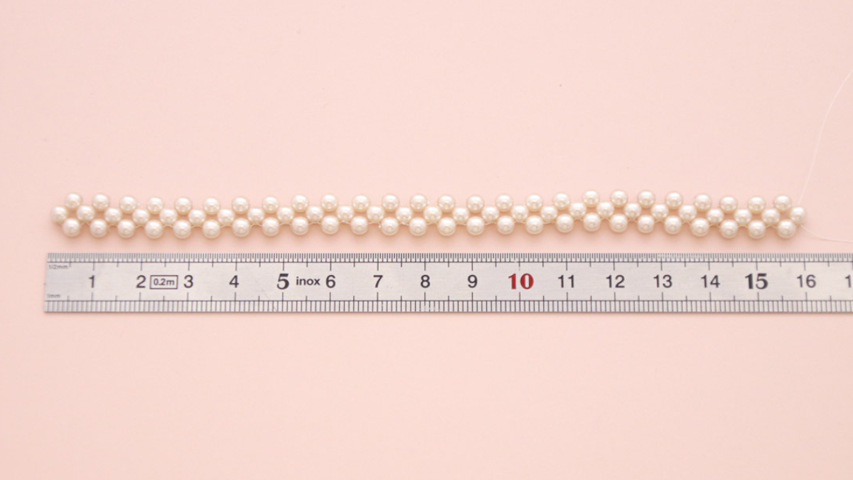 Bracelet douceur perles nacrées Preciosa et Mix Miyuki delicas : Etape 4