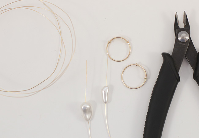 DIY Bague gold filled (or laminé) et perles irrégulières nacrées PureCrystal : Etape 2
