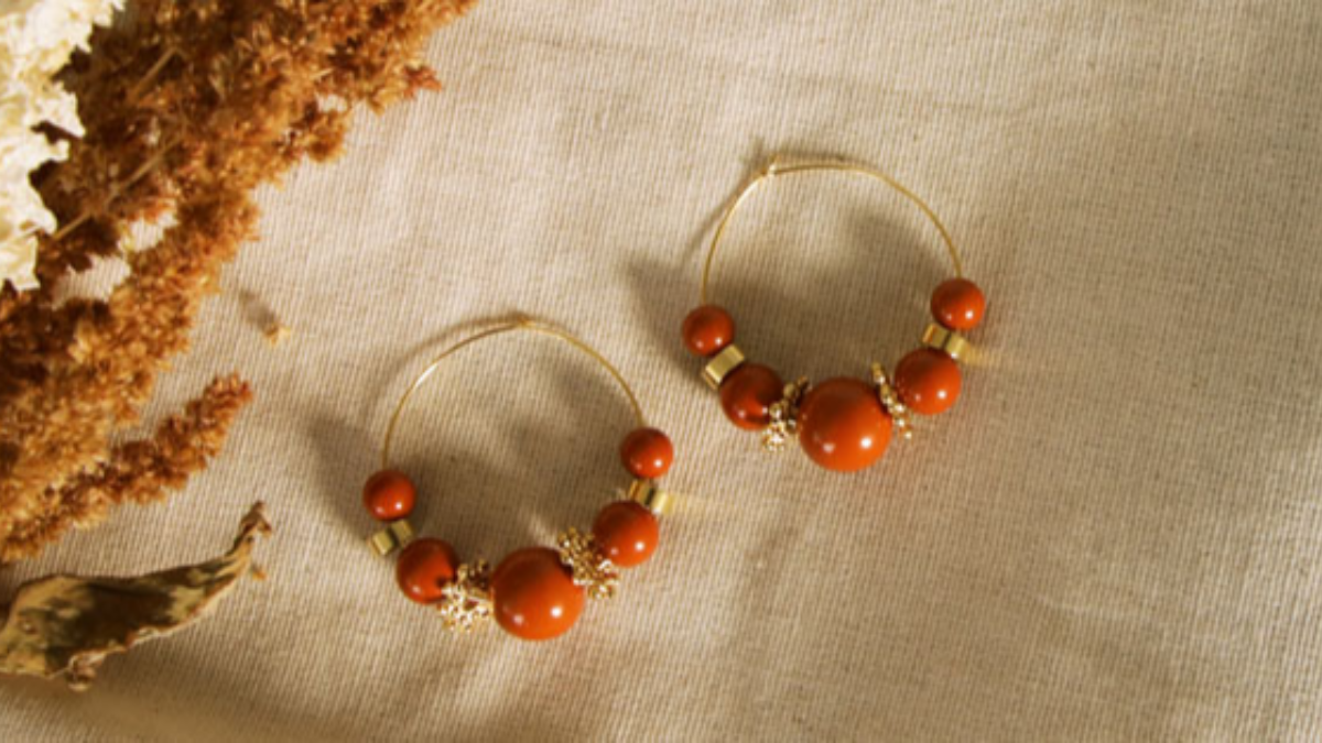 Schéma DIY Boucles d'oreilles - créoles fantaisie avec des perles