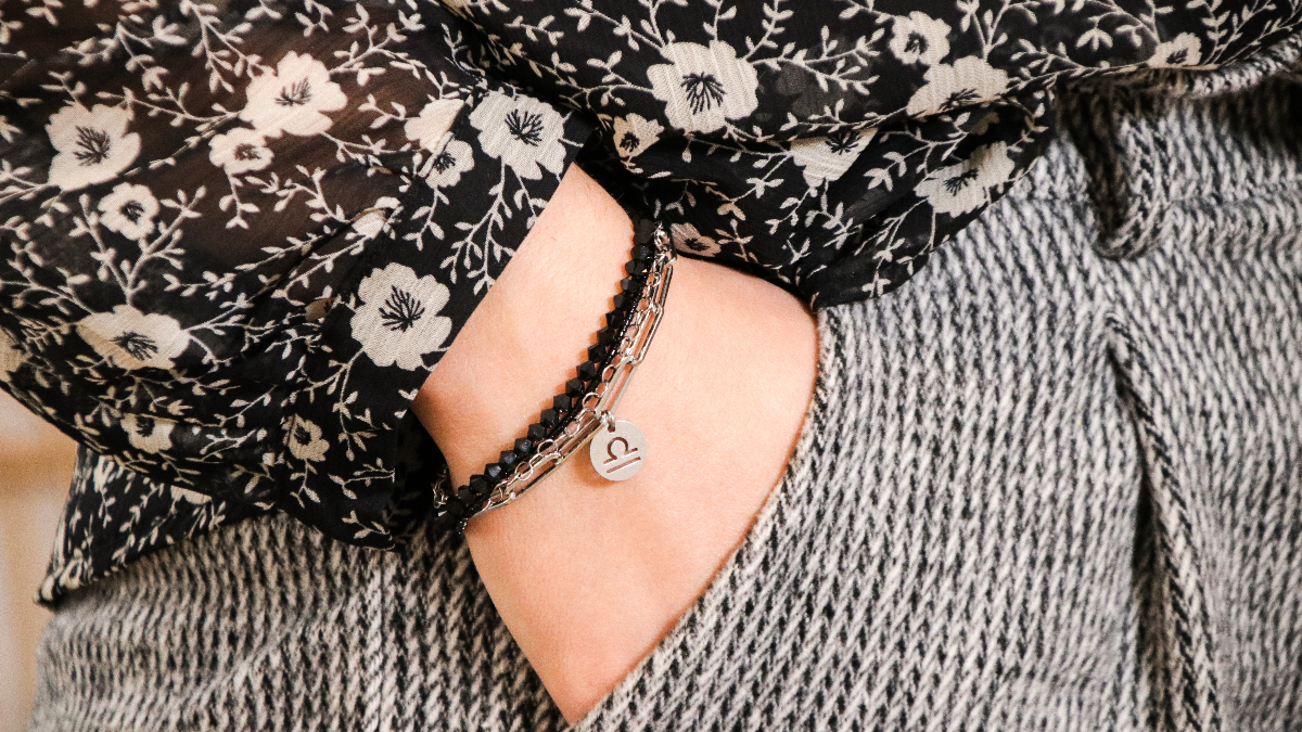 Schéma Bracelet multirang en acier inox, Miyuki Délicas et Toupies PureCrystal