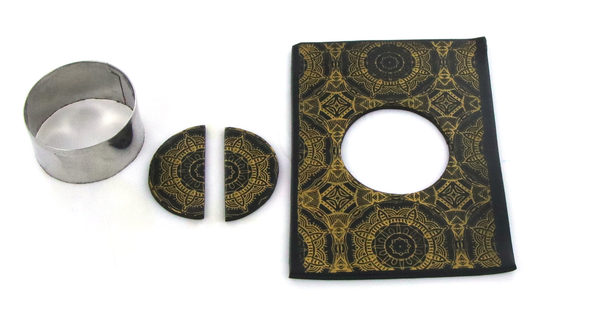 Boucles d'oreilles polymère ethniques et raffinées : Etape 3