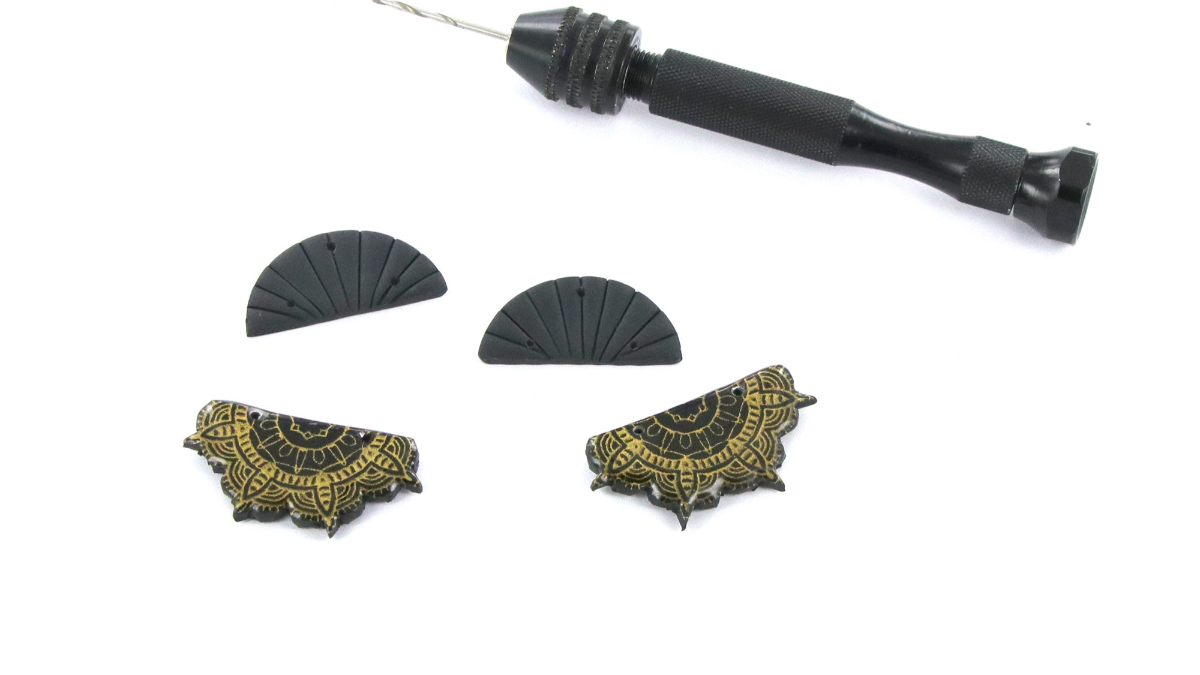 Boucles d'oreilles polymère ethniques et raffinées : Etape 7