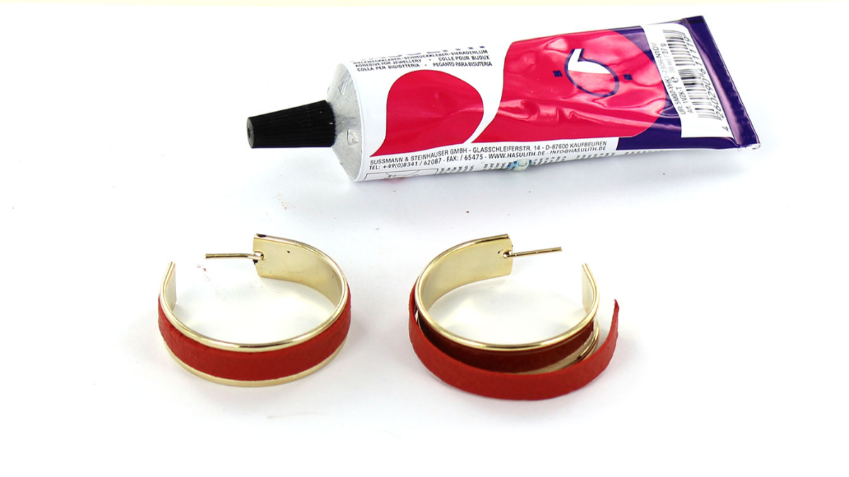 Créoles Fimo cuir : Etape 3