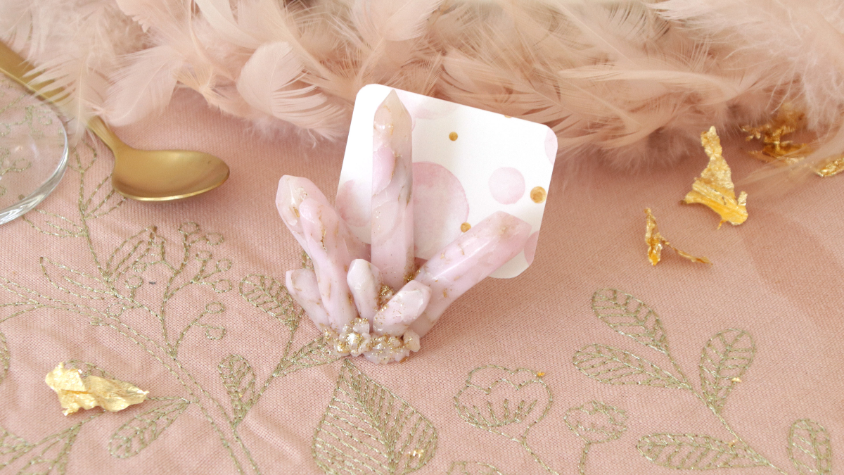 Marque place cristaux polymère