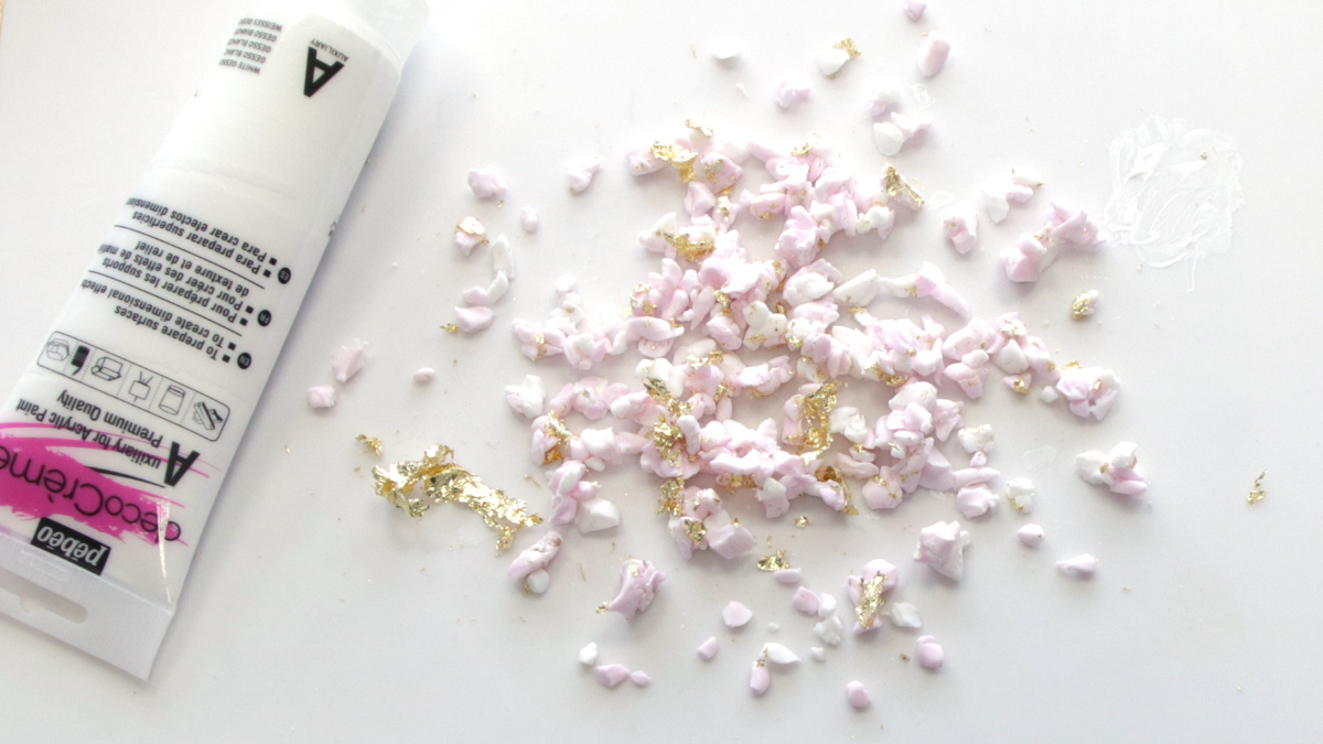 Marque place cristaux polymère : Etape 3