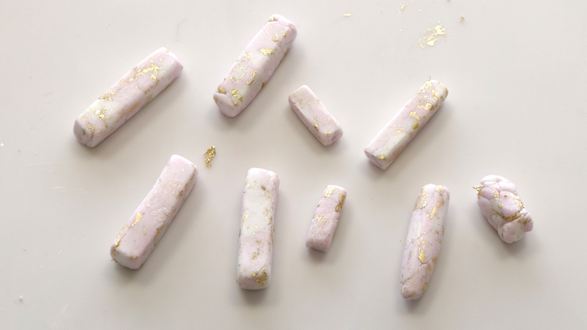 Marque place cristaux polymère : Etape 5