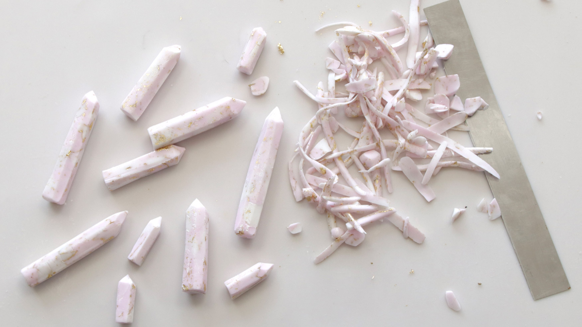 Marque place cristaux polymère : Etape 6