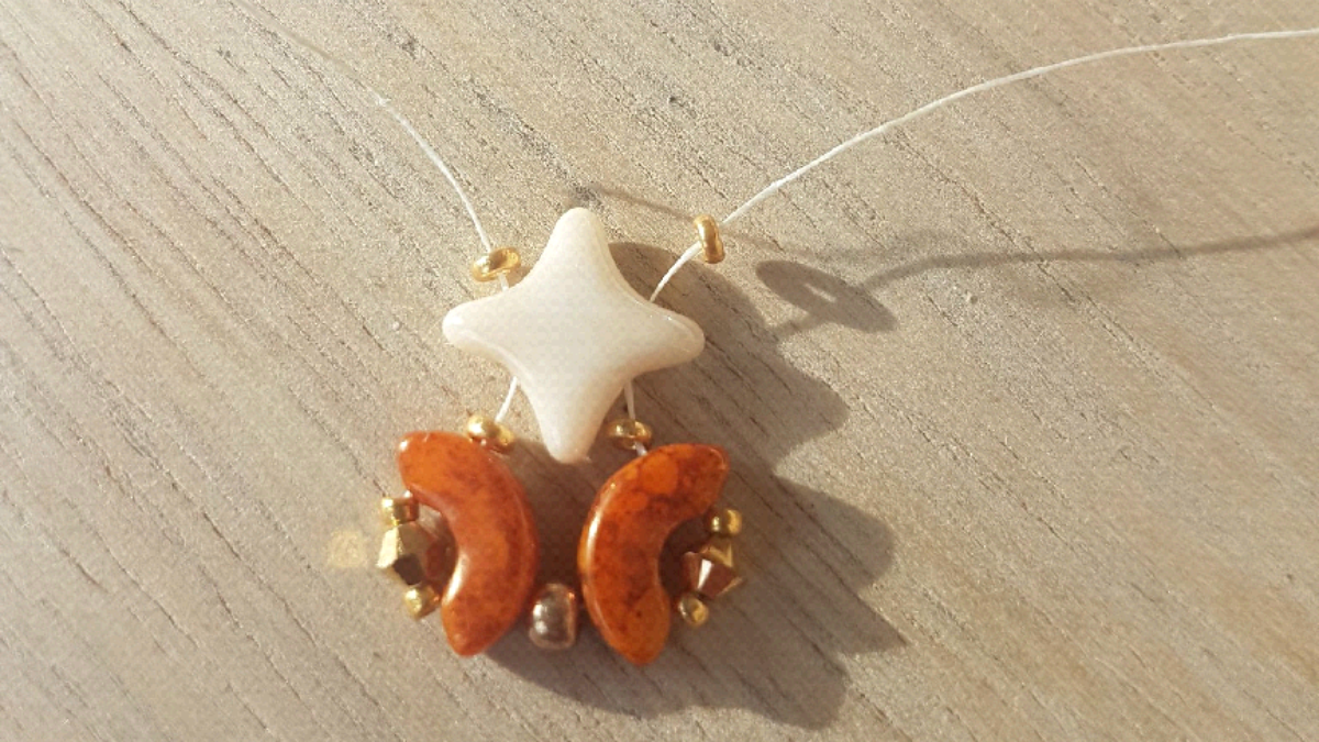 Bracelet de fête chic avec perles Starbeads et Arcos par Puca : Etape 3