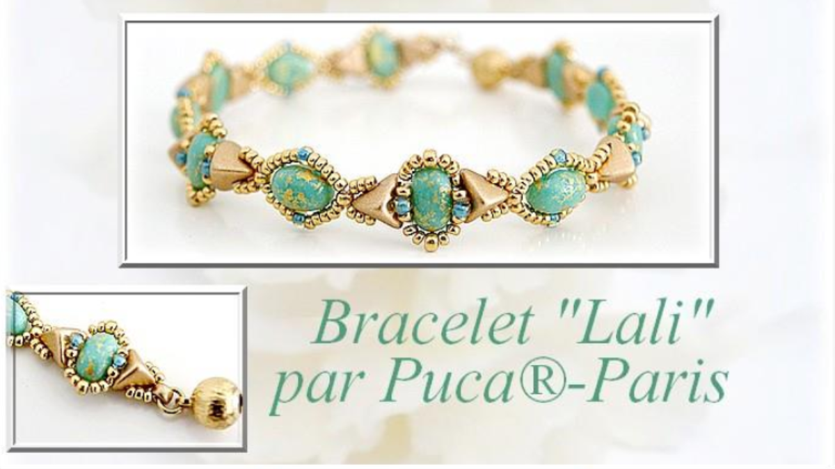 Bracelet Lali en perles en verre Samos par Puca