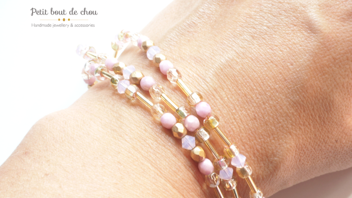 Schéma DIY Chaînette de masque en perles 3 en 1