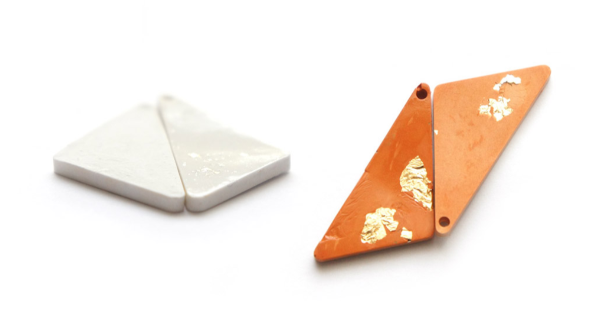 Tutoriel boucles d'oreilles avec Poudre de Moulage Raysin imitation céramique : Etape 2