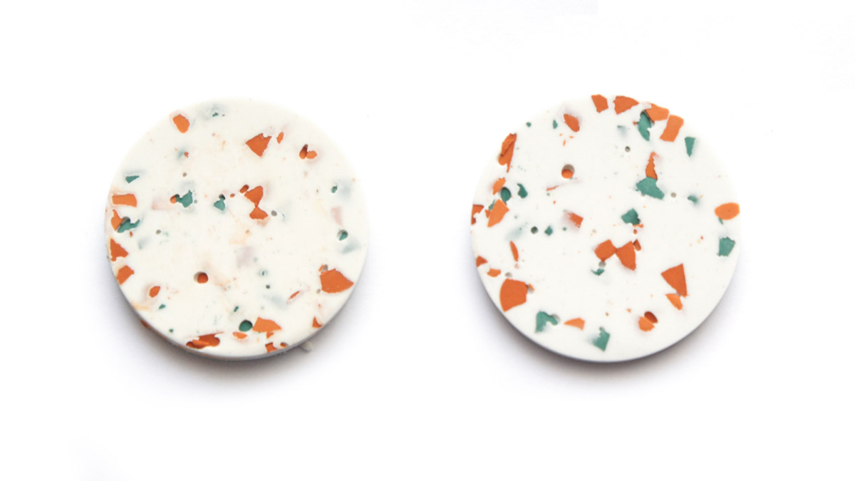 Tutoriel boucles d'oreilles avec Poudre de Moulage Raysin imitation céramique : Etape 5