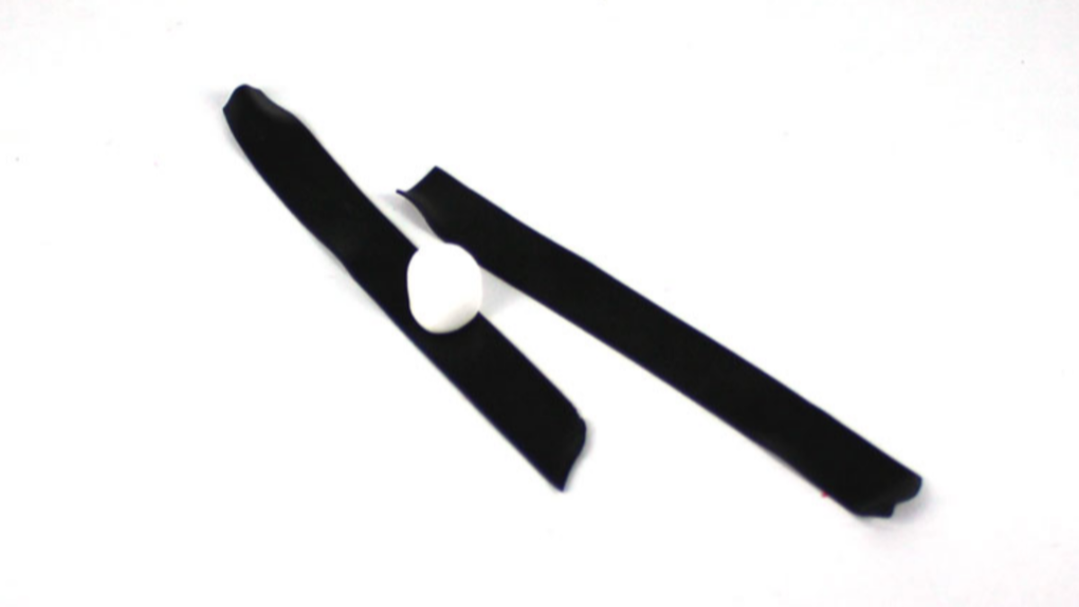 Boucles d'oreilles polymère cane rose : Etape 6