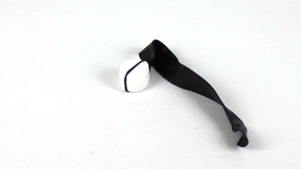 Boucles d'oreilles polymère cane rose : Etape 7