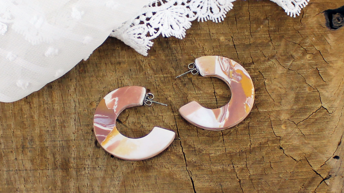 Schéma Créoles plates en pâte Fimo