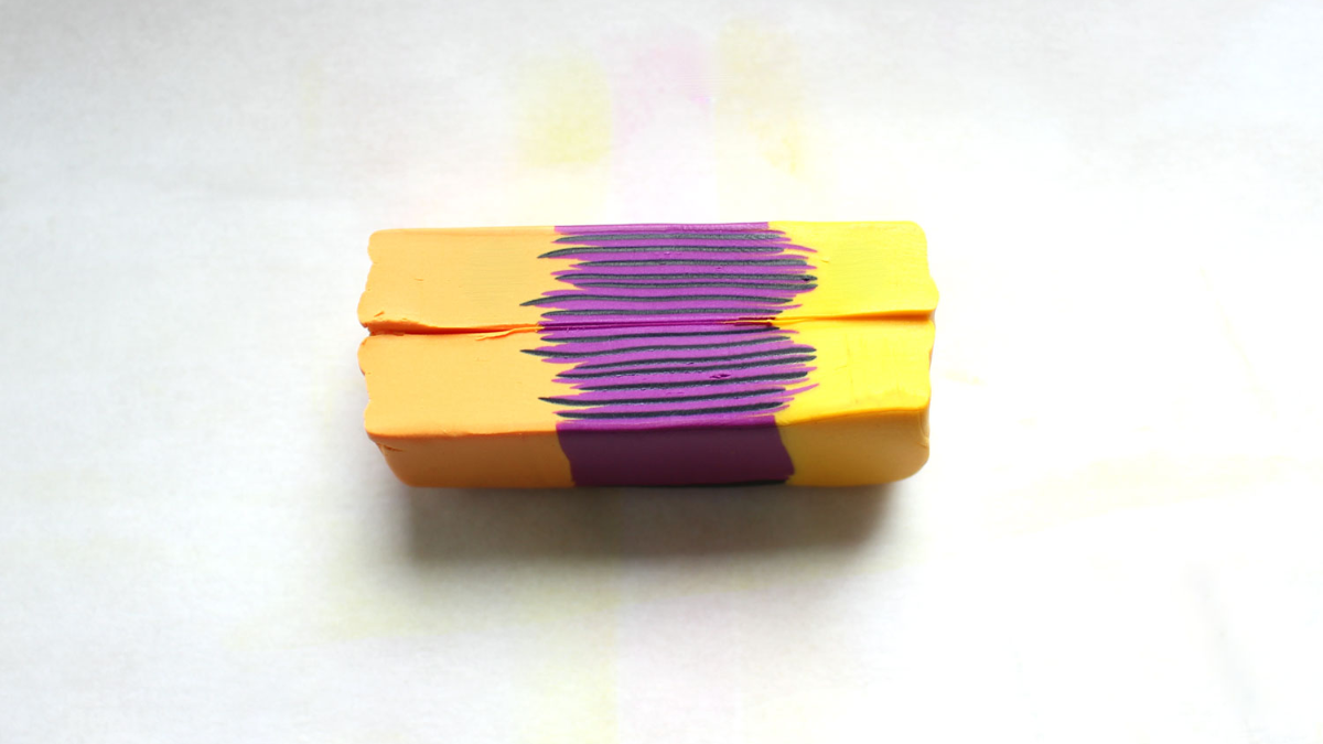 Boucles d'oreilles pensées en pâte polymère : Etape 6