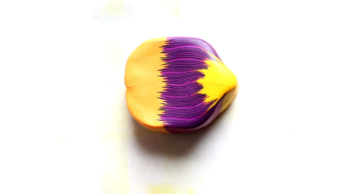 Boucles d'oreilles pensées en pâte polymère : Etape 9