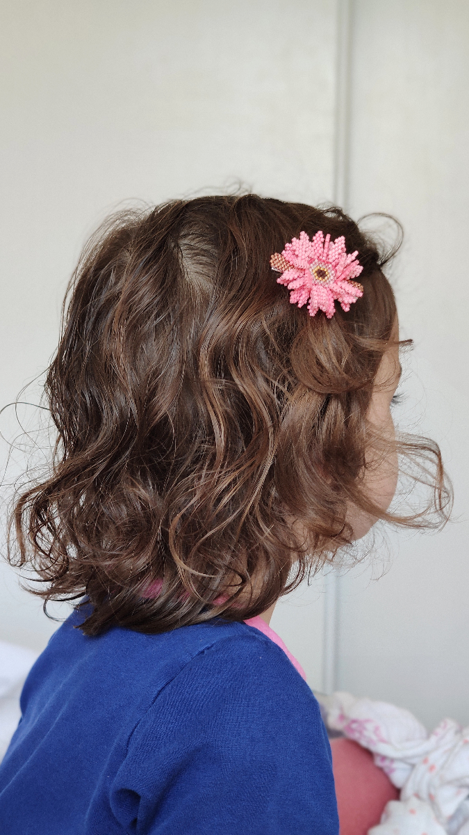 Schéma Barrettes fleurs en relief en tissage de perles Miyuki Délicas 11/0