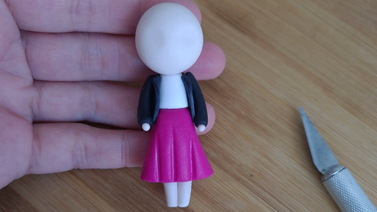 DIY Tuto - comment faire une figurine en pâte fimo : Etape 7