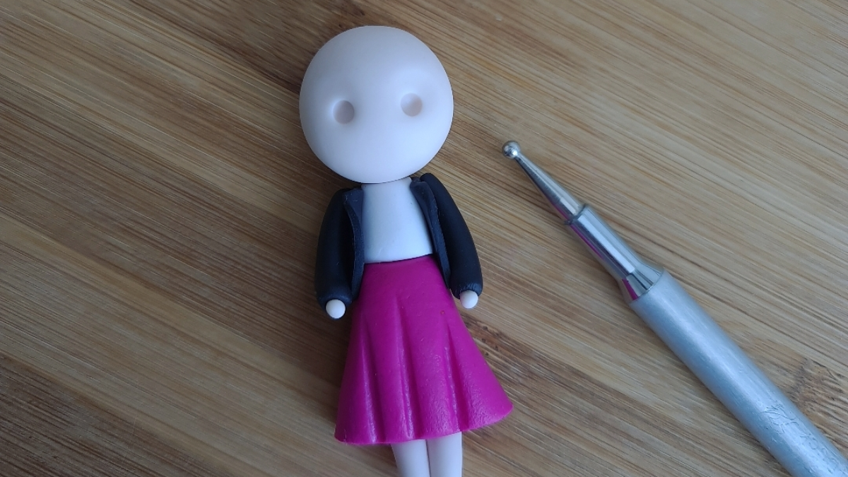 DIY Tuto - comment faire une figurine en pâte fimo : Etape 8