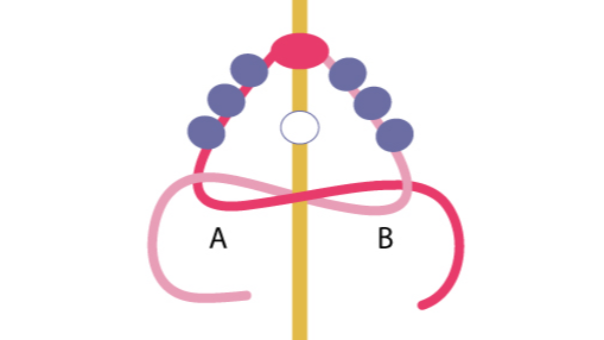 Créoles mini fleurs en perles de rocailles Miyuki : Etape 2