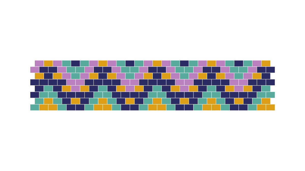 Schéma Bracelet Jonc en tissage de perles Miyuki technique Peyote Pair