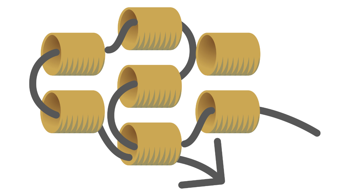 Bracelet Jonc en tissage de perles Miyuki technique Peyote Pair : Etape 6