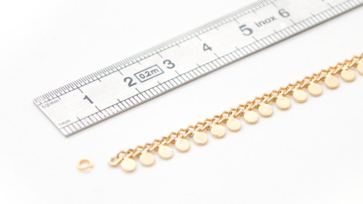 Bracelet Chevillère multirangs chaîne fantaisie et perles Miyuki : Etape 1