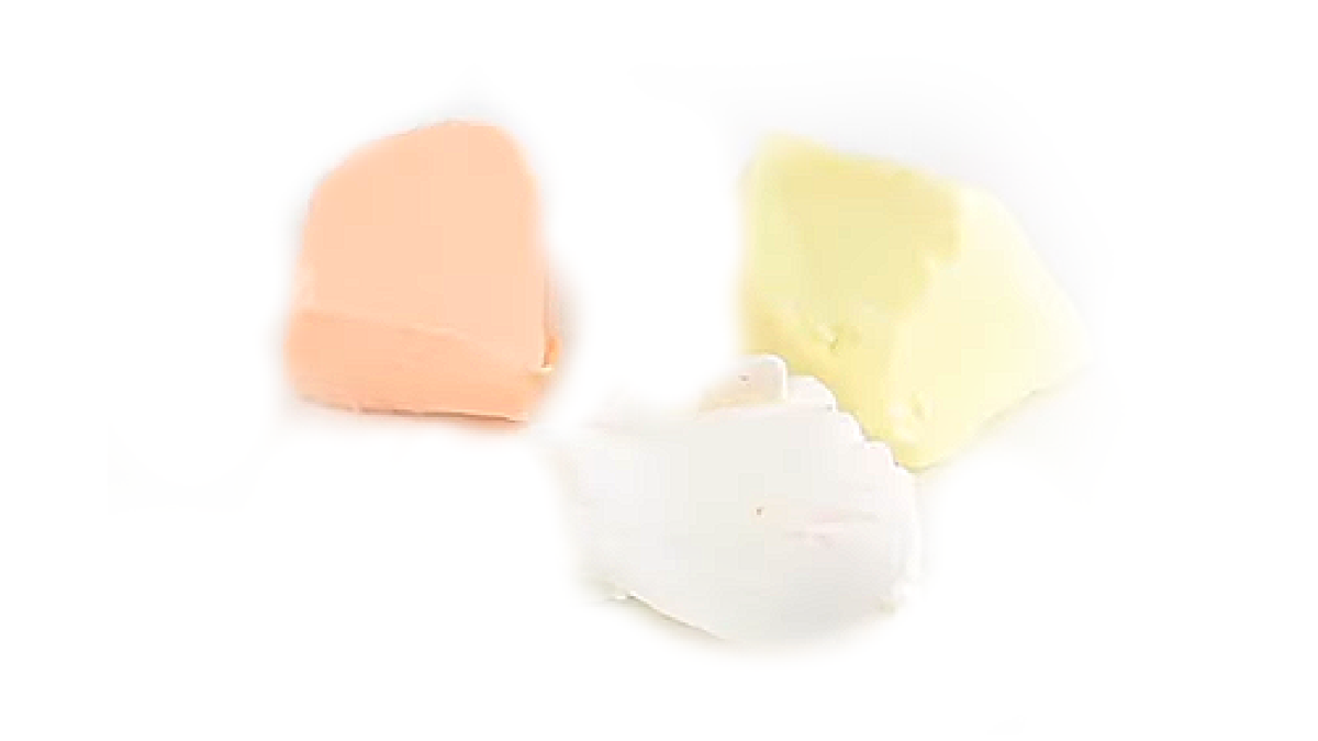 Bracelet pêle-mêle de perles et tranches de pêche en pâte polymère : Etape 1