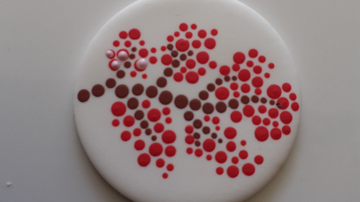 DIY Pendentif pâte polymère et motif fleurs technique dotting tool : Etape 11