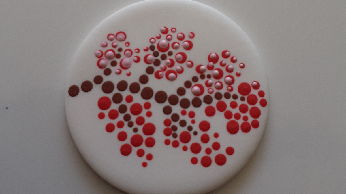 DIY Pendentif pâte polymère et motif fleurs technique dotting tool : Etape 12