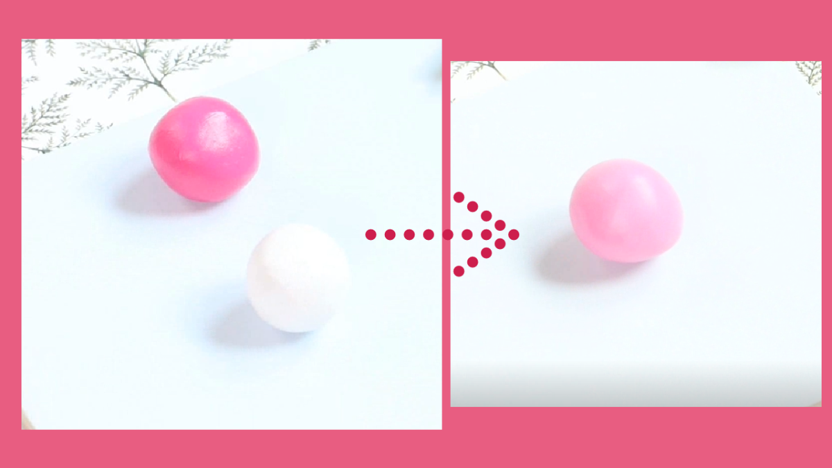 Boucles d'oreilles fruits motif pastèque en pâte polymère : Etape 1