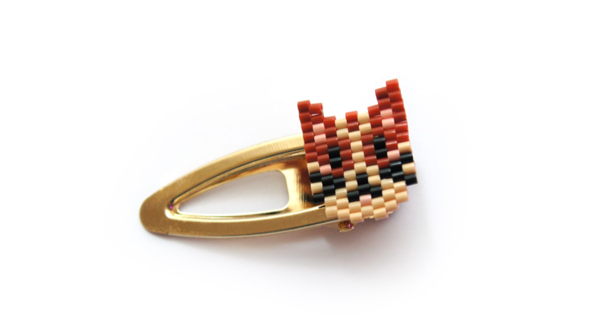 Schéma Modèle Tissage Brick Stitch Enfant avec perles Hama Mini