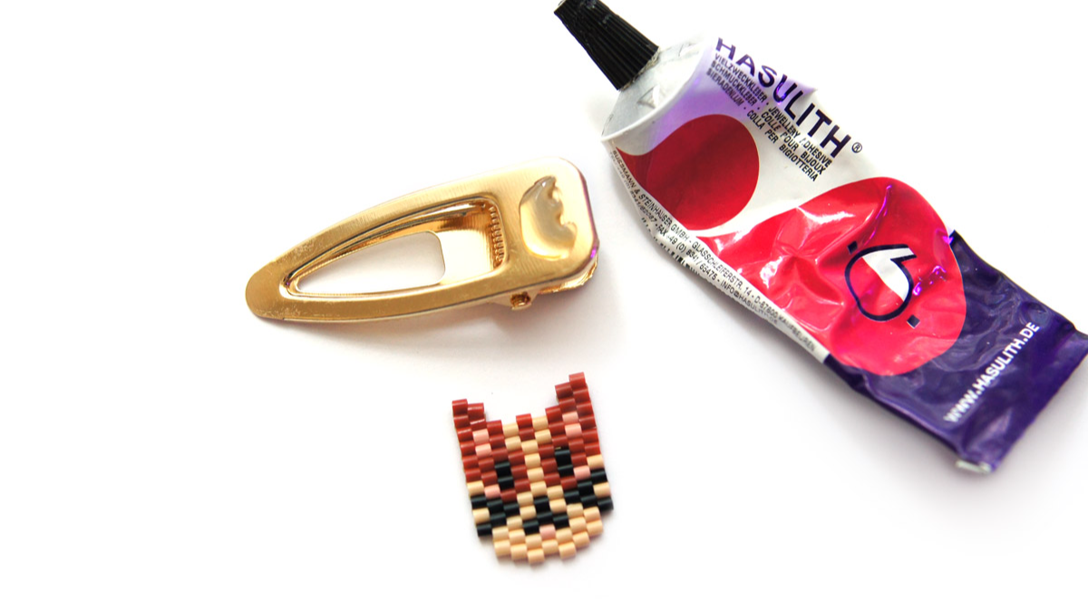 Modèle Tissage Brick Stitch Enfant avec perles Hama Mini : Etape 29