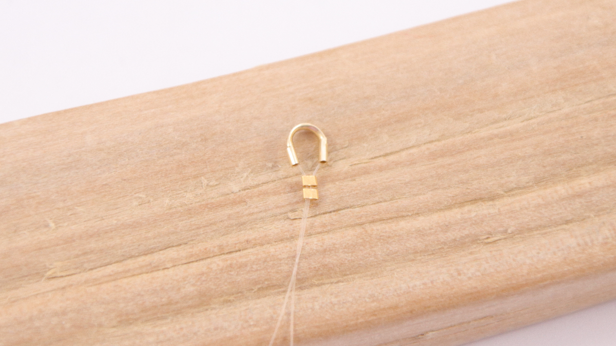 DIY Chaine de lunettes coquillage et perles en Aventurine : Etape 2