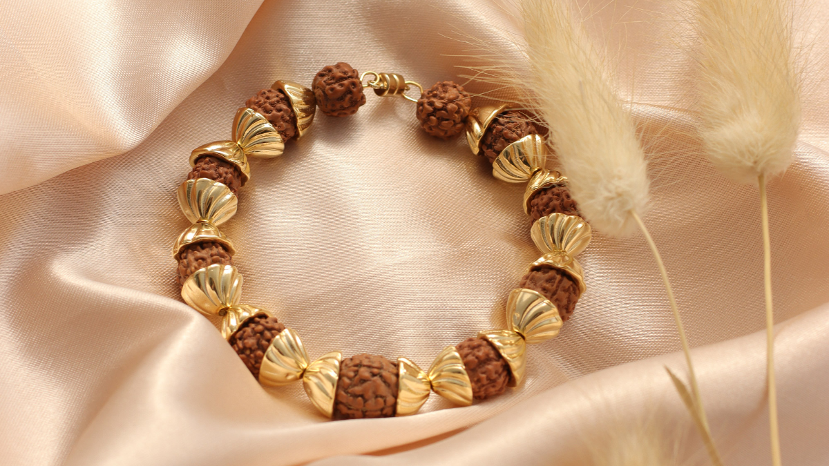 Schéma DIY Bracelet en perles Rudraksha ou larmes de Shiva